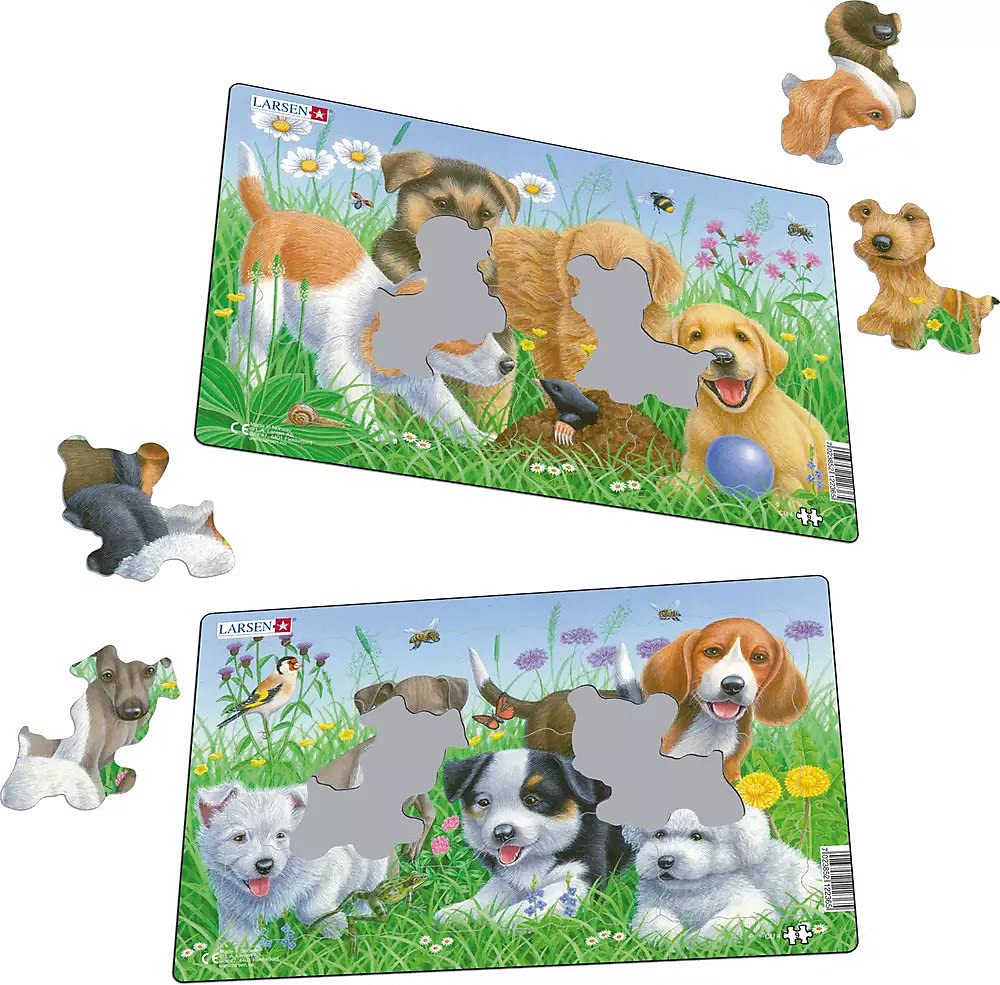 Amazon | LARSEN ラーセン パピー 9PCS 犬 動物 パズルセット